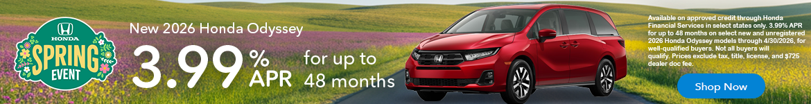 New 2026 Honda Odyssey