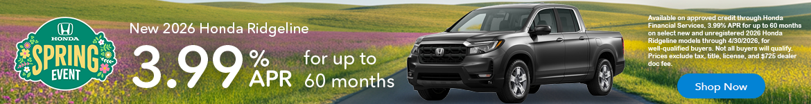 New 2026 Honda Ridgeline